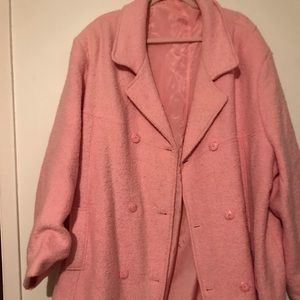 Long wool blend coat